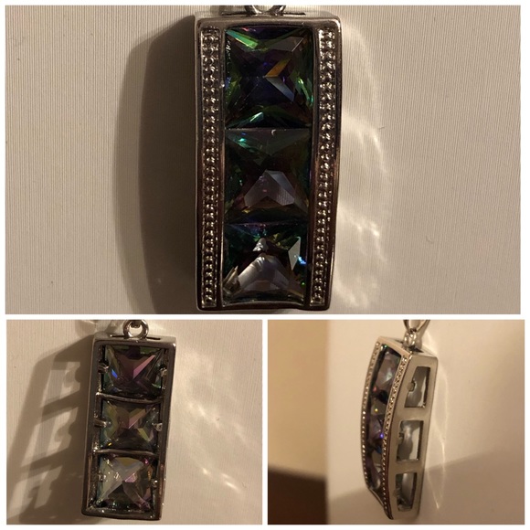 NWOT Silver tone Necklace & Earring Set - Picture 4 of 12